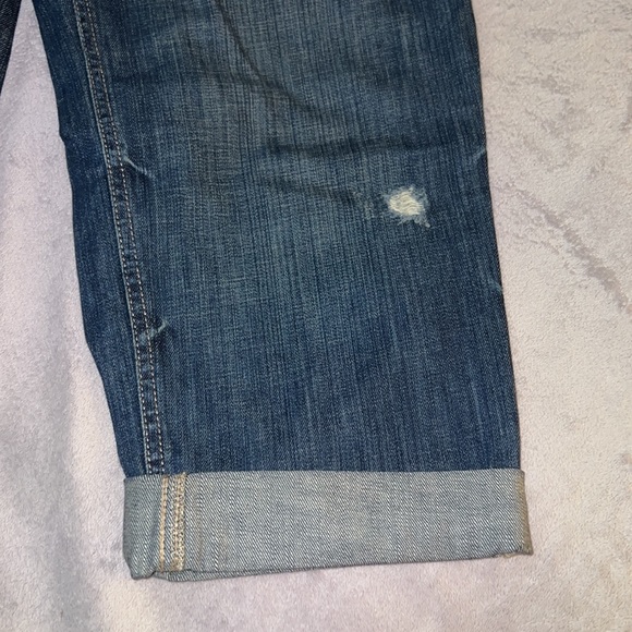 EUC Eddie Bauer Boyfriend Relaxed Jeans Dark Wash Size 14 - Picture 3 of 9
